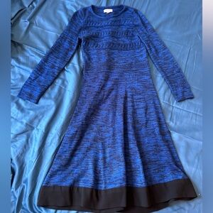 Beautiful blue and black Calvin Klein sweater dress